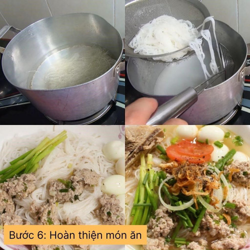 hoàn thiện món ăn