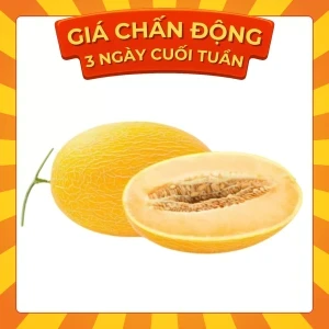 Dưa lưới vỏ vàng ruột cam trái 2Kg