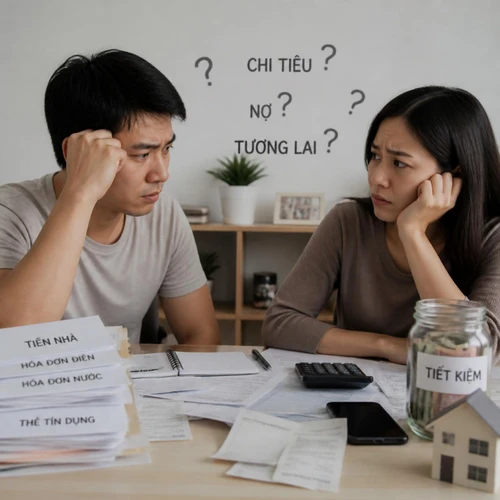 Tiết kiệm tiền lương của mình và chồng như thế nào?