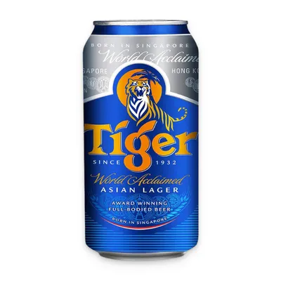 Bia lager 5% Tiger lon 500ml