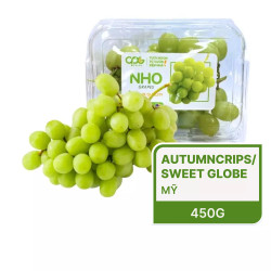 Nho xanh Mỹ không hạt hộp 450g (1 Hộp)
