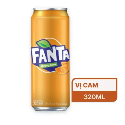 Nước giải khát Fanta cam lon 320ml