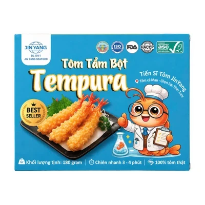 Tôm tẩm bột Jin Yang Tempura gói 180g