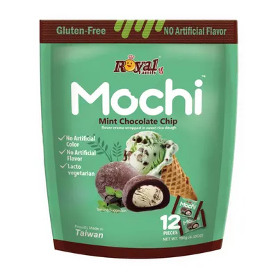 Bánh Mochi Royal Family vị bạc hà socola gói 180g