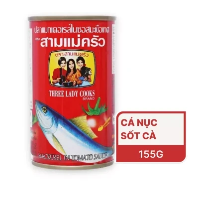 Cá nục sốt cà (nắp giật) 3 Cô Gái hộp 155g