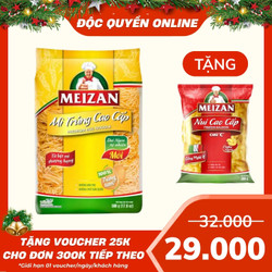 Mì trứng sợi nhỏ cao cấp Meizan gói 500g (1 Gói)