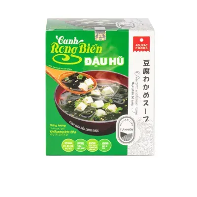 Canh rong biển đậu hũ Asuzac hộp 40g