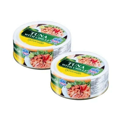 Combo 2 lon cá ngừ sốt ớt Sea Crown 140g