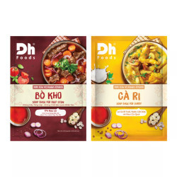 Combo nấu nhanh DH Foods: xốt bò kho, cà ri