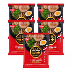 Combo 5 mì ramen hương vị nước tương Nhật Nissin gói 97g (5 Gói)