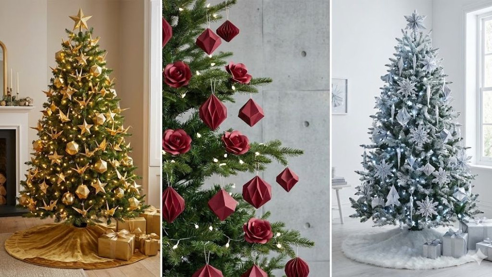 trang trí cây thông noel