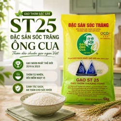 Gạo ST25 đặc sản Sóc Trăng Ông Cua túi 5kg