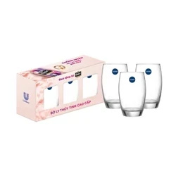 Hộp 3 ly nước thuỷ tinh