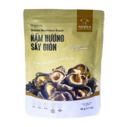 Nấm hương sấy giòn nguyên vị Anvies gói 30g (1 Gói)