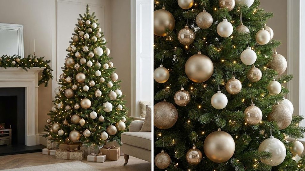 trang trí cây thông noel