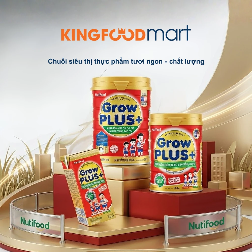Grow PLUS+ Đỏ - Giải pháp dinh dưỡng "vàng" giúp trẻ suy dinh dưỡng, thấp còi nhanh chóng bắt kịp đà tăng trưởng với mức giá cực kỳ kinh tế.