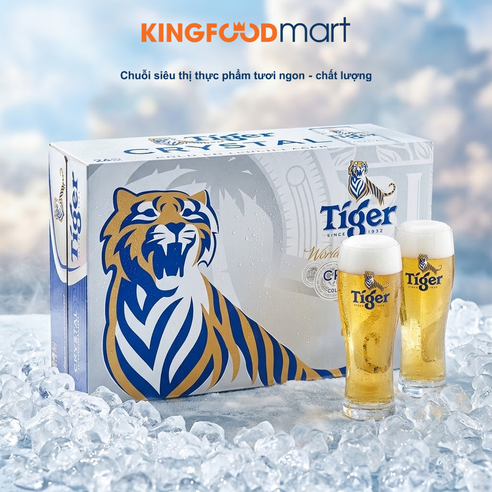 Thùng bia Tiger Bạc không thể thiếu cho những bữa tiệc đẳng cấp và sôi động.