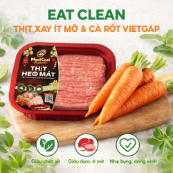 Combo rau - đạm eatclean: Thịt xay ít mỡ & Cà rốt