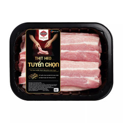 Ba rọi heo rút sườn BBQ Meat Master khay 400g (1 Khay)