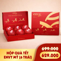 Hộp quà Envy Mỹ (6 trái) - Tết 2026 1900g (1 Hộp)