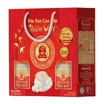 Lốc 6 hũ yến sào Thiên Việt có đường 15% 70ml