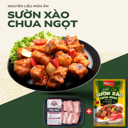 Combo Sườn Non Meat Master Khay 400g & Xốt Sườn Xào Chua Ngọt Cholimex