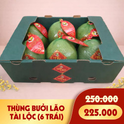 Thùng bưởi Lão Tài Lộc (6 Trái)