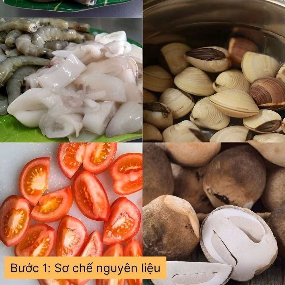 sơ chế nguyên liệu