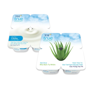 Combo sữa chua ăn TH True Milk ít đường + sữa chua nha đam (1 Combo)