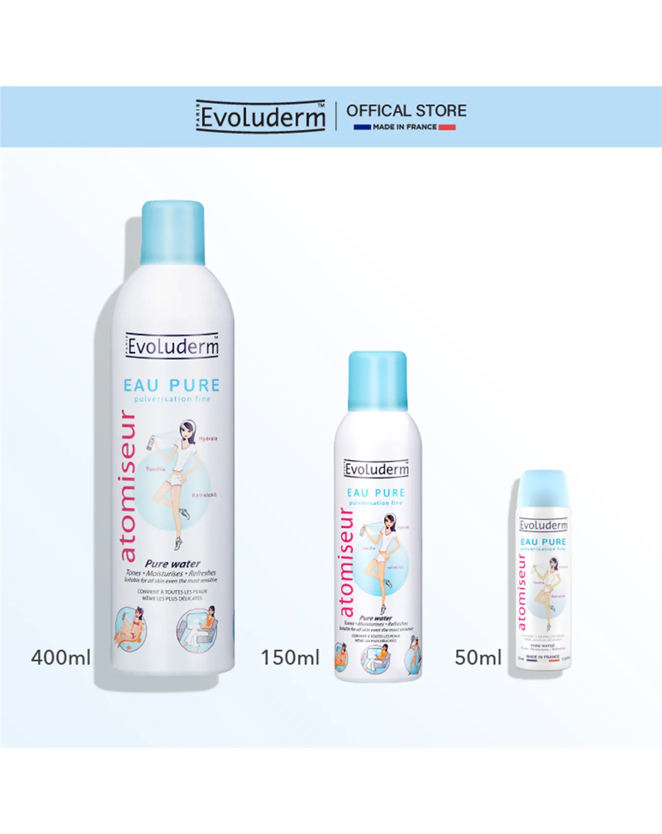 Xịt Khoáng Evoluderm 50ml XK006 - Image 1