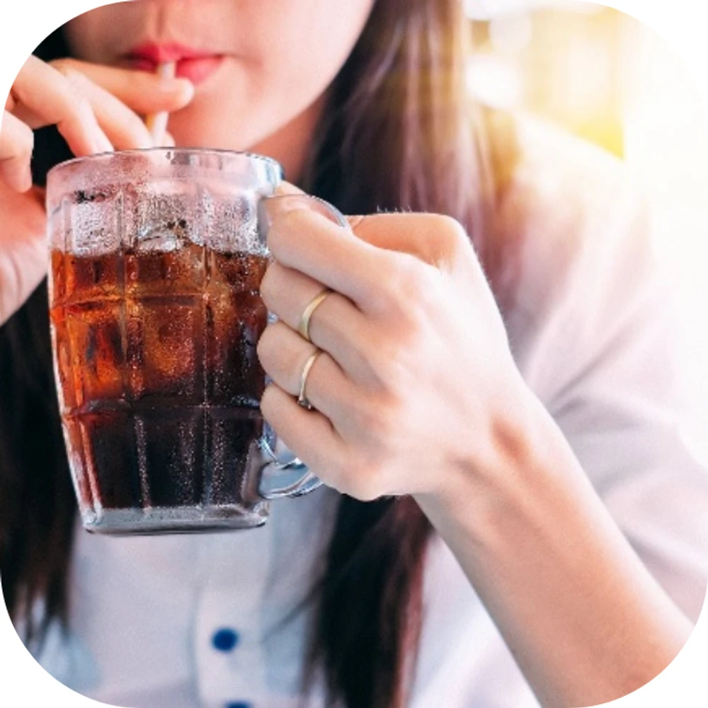 Dùng đồ uống có đường Kingfoodmart