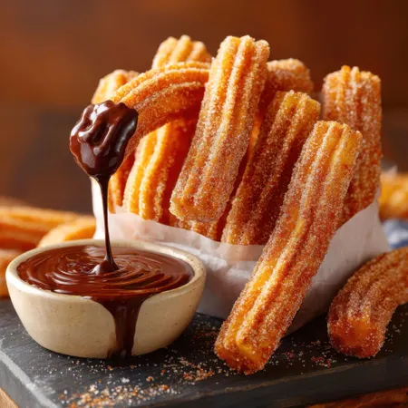 Cách làm bánh Churros Tây Ban Nha chấm socola giòn ngon tại nhà