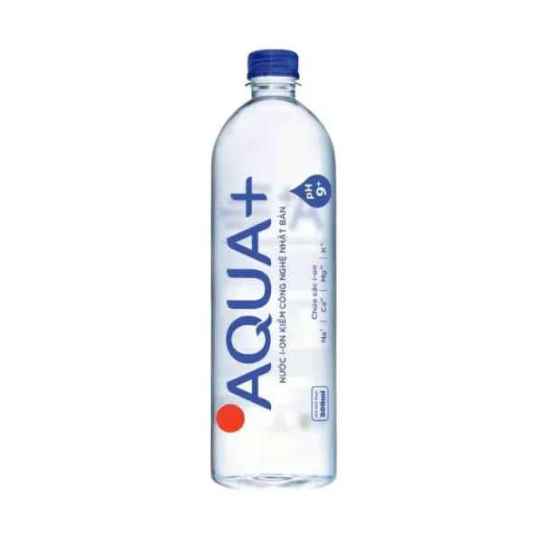 Nước ion kiềm Aqua+ chai 500ml