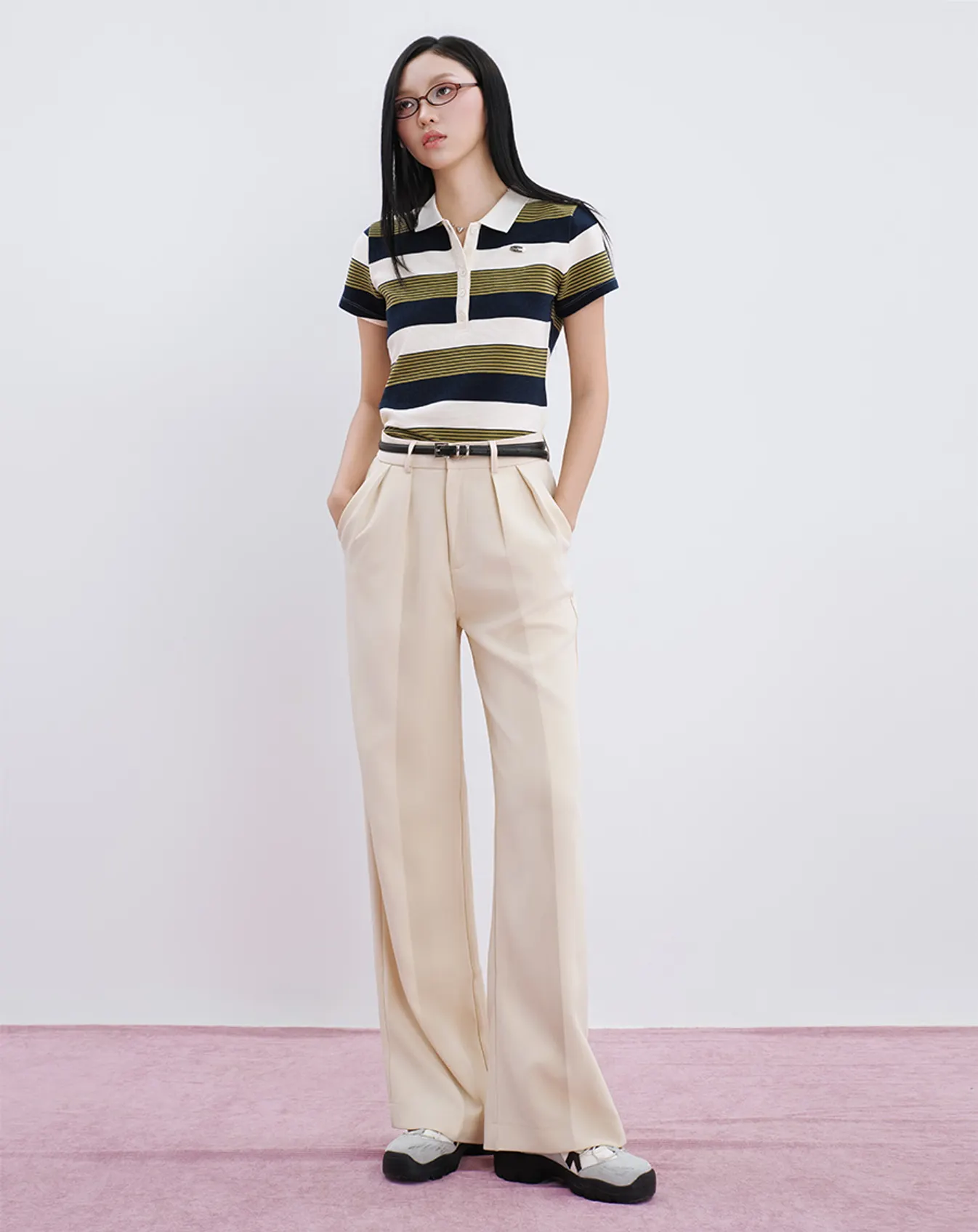 Quần tây ống đứng xếp ly - Image 1