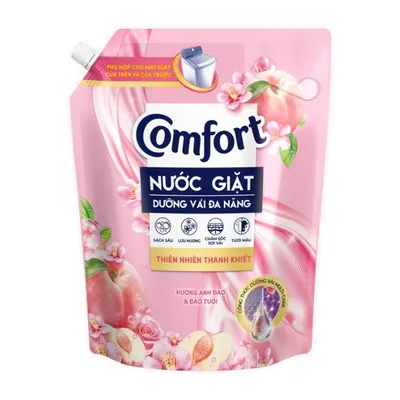 Nước giặt thiên nhiên thanh khiết hương anh đào Comfort túi 3kg