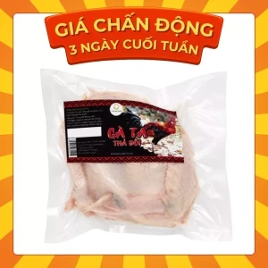 Gà ta thả đồi nửa con (không đầu, cổ) Tam Nông túi 590-750g
