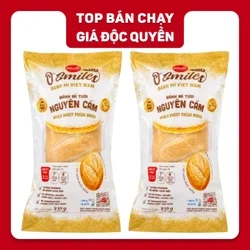 Combo 2 gói bánh mì nguyên cám đông lạnh O'smiles 210g
