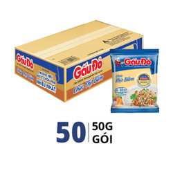 Thùng cháo thịt bằm Gấu Đỏ gói 50g (50 Gói)