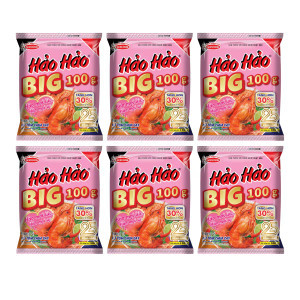 Combo 6 gói Mì Hảo Hảo big 100g tôm chua cay 100g (6 gói)