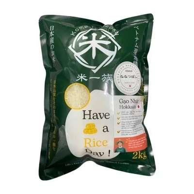Gạo Nhật Hokkaido Nanatsuboshi Kome Ichizoku túi 2kg