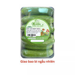 Dưa leo baby Đà Lạt vỉ 500g (1 Vỉ)