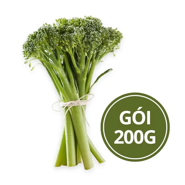 Bông cải xanh baby broccolini nhập khẩu Úc 200g