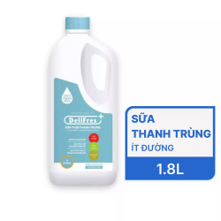Sữa tươi thanh trùng ít đường Delifres chai 1.8l