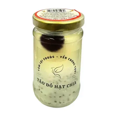 Yến chưng tươi táo đỏ hạt chia Tâm Lợi hũ 100ml