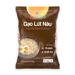 Gạo lứt nâu Lotus Rice túi 1kg