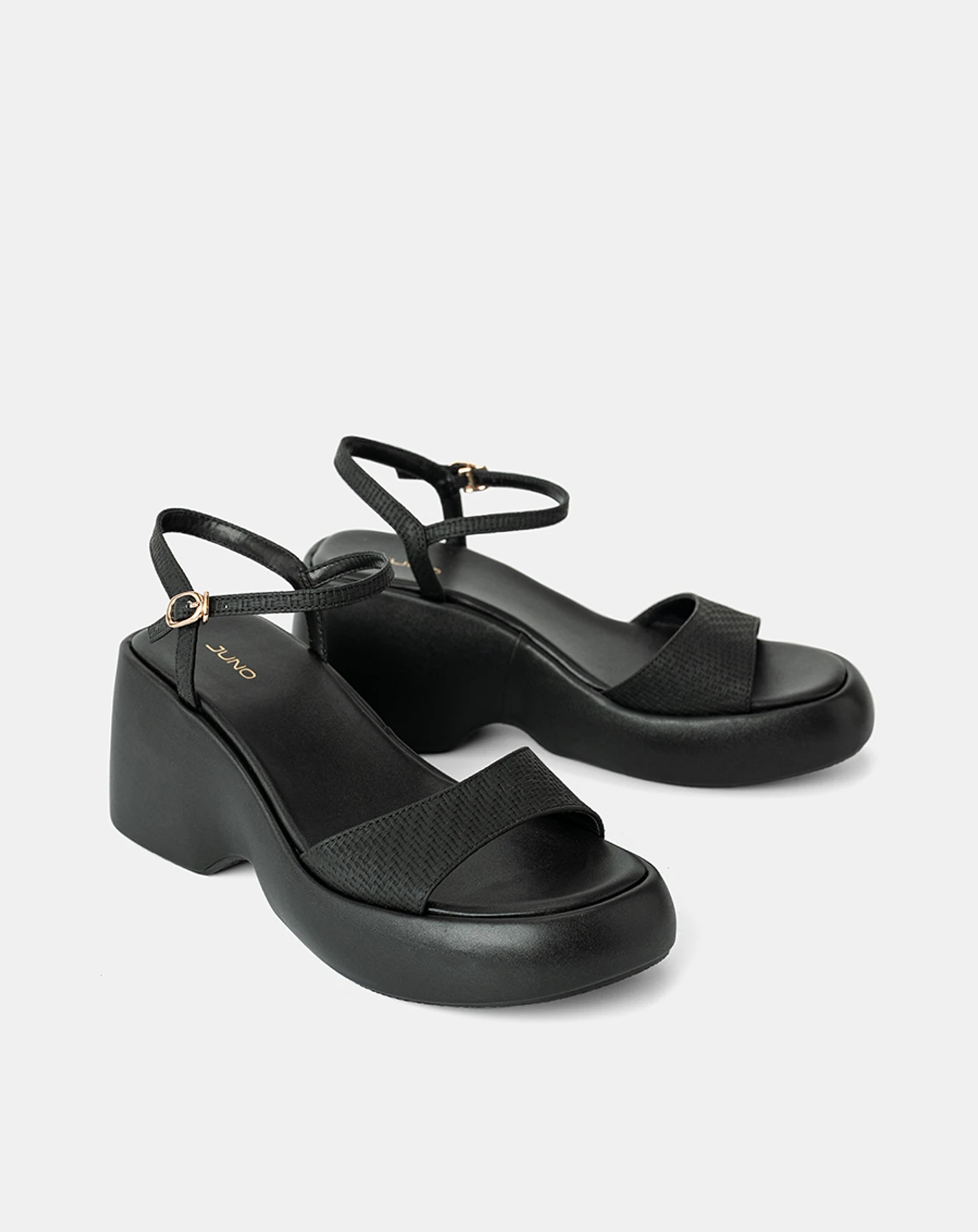 Giày Sandal Xuồng Quai Bản Lớn Phối Quai Cổ Chân - Image 5