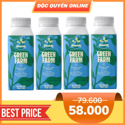 Combo sữa chua uống Green Farm Vinamilk hộp 200ml (4 Hộp)