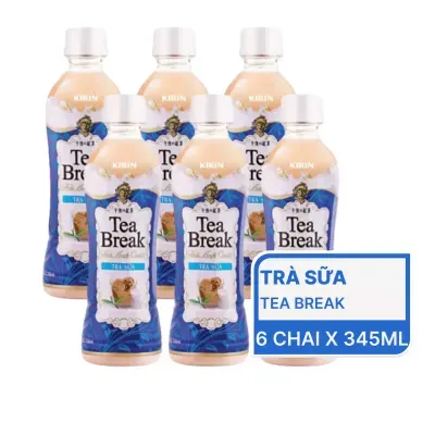 Lốc 6 chai trà sữa Tea Break Kirin Anh Quốc 345ml