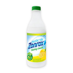 Nước tẩy quần áo xanh lá hương chanh Zonrox 500ml (1 Chai)