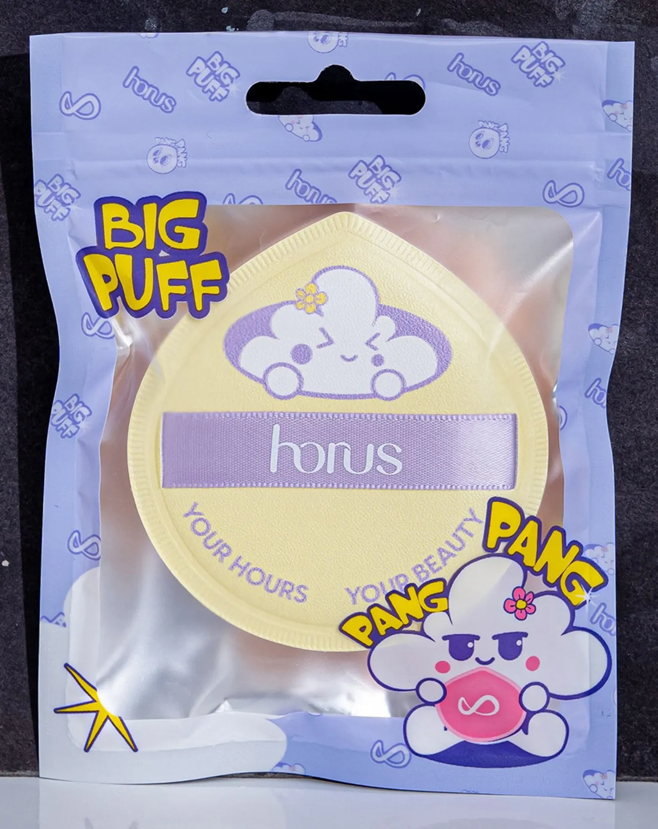 Bông mút trang điểm Horus Pang Pang Big Puff - Vàng - Image 2